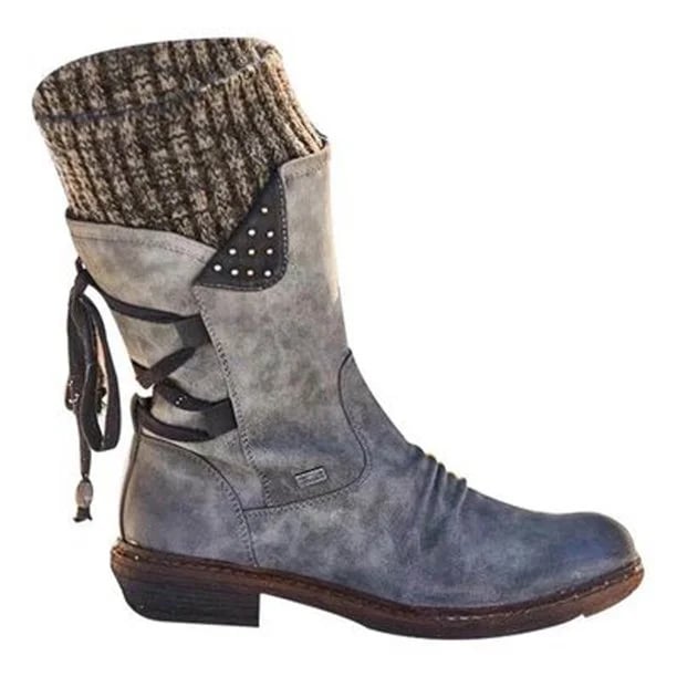 Valeria - Waterproof Boots with Zipper at the Calf