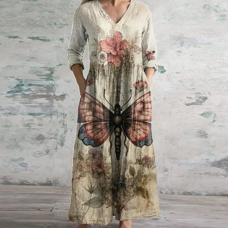 Kate™ - Elegant Retro Maxi Dress