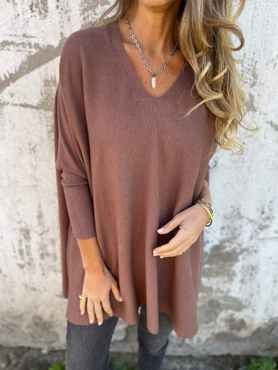 Hannah - V-Neck Sweater