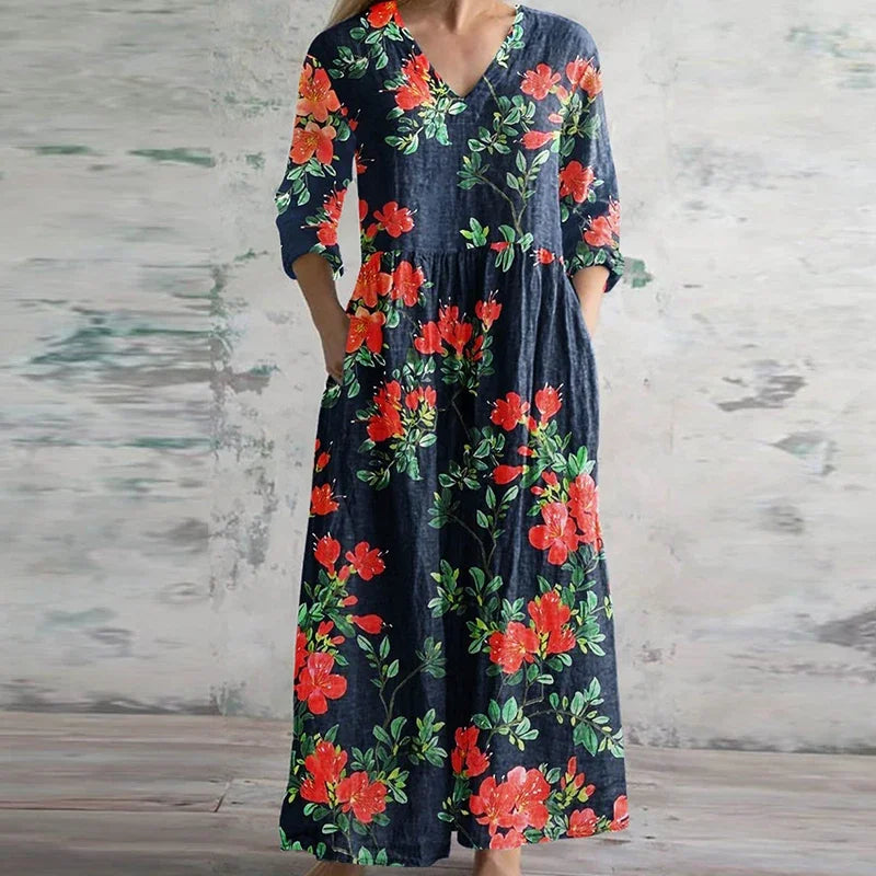 Kate™ - Elegant Retro Maxi Dress