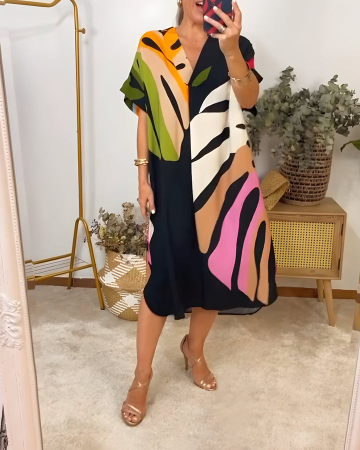 Rianna - Dress with abstract print