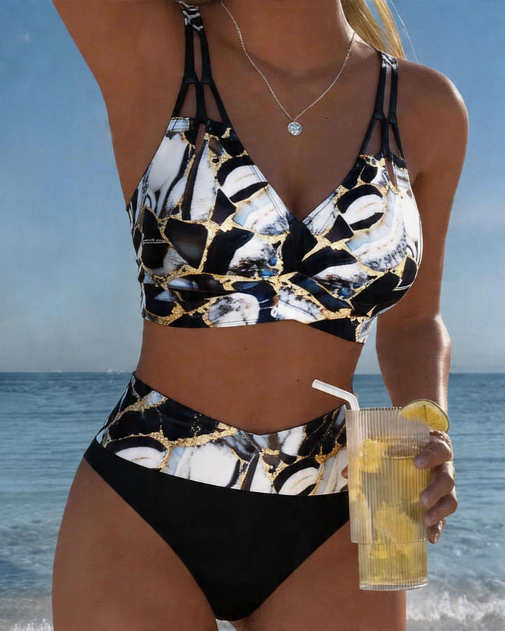 Luna | Women's V-Neck Strap Bikini with Regular Fit