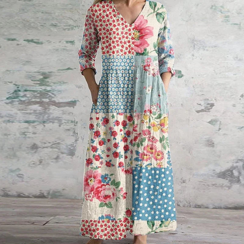 Kate™ - Elegant Retro Maxi Dress