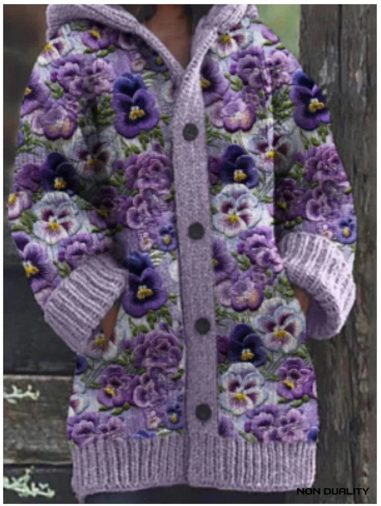 Isabella - Colorfully Knitted Cat Cardigan