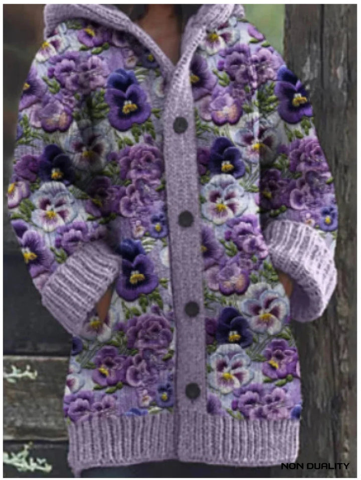 Isabella - Colorfully Knitted Cat Cardigan