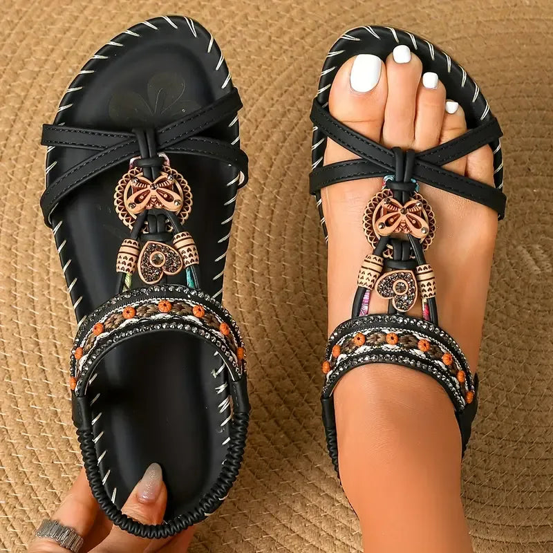 Colella™ - Elegant Orthopedic Floral Sandals