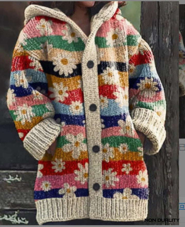 Isabella - Colorfully Knitted Cat Cardigan