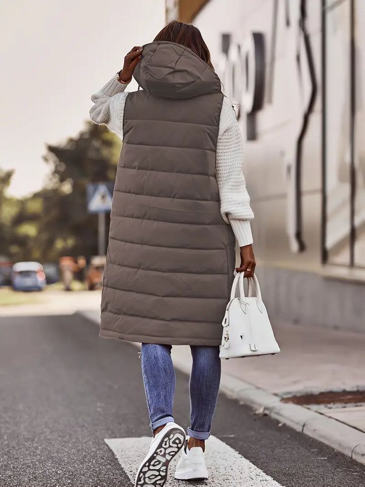 Marzia - Coat With Hood And Buttons On The Front