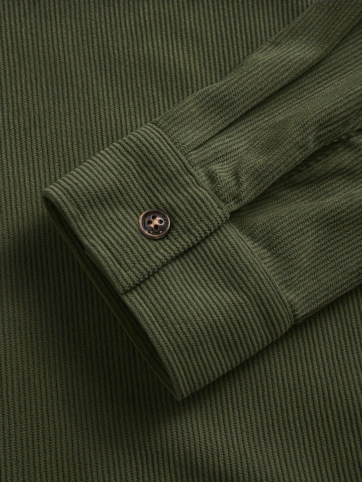 Bryce | Herren Langarm-Overshirt mit Taschen und Knöpfen