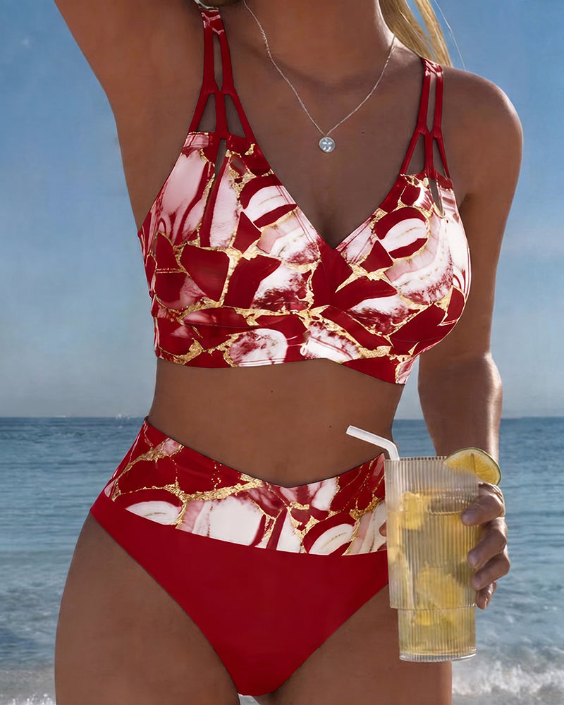 Luna | Women's V-Neck Strap Bikini with Regular Fit