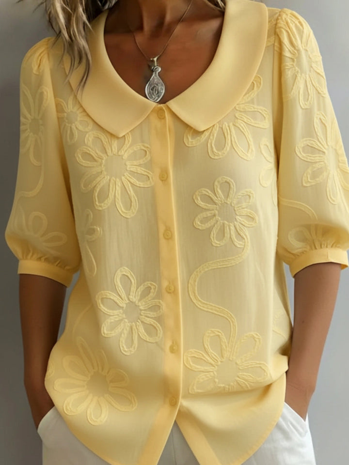 Aurélie™ — Lightweight Blouse with Floral Design for Natural Elegance