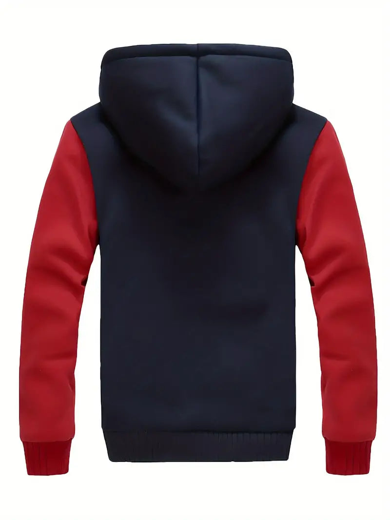 Noah - Warm Men's Fleece Jacket With Hood