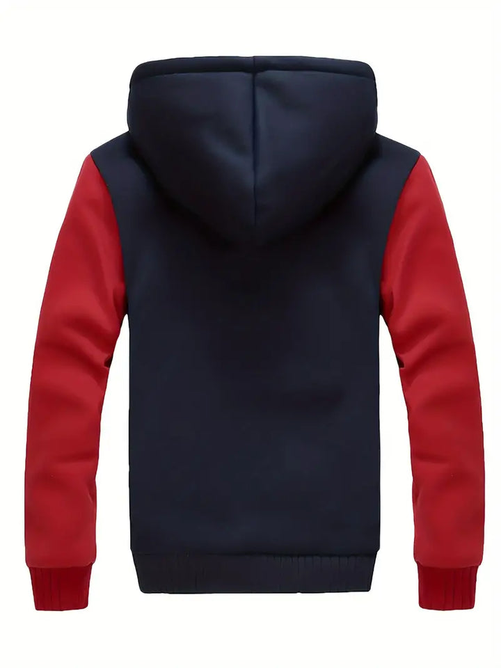 Noah - Warm Men's Fleece Jacket With Hood