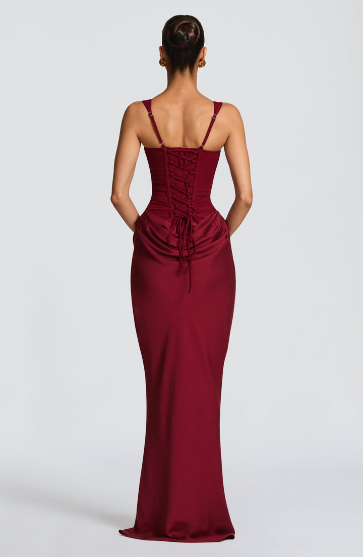 Damen Maxikleid mit quadratischem Ausschnitt und Ärmellos