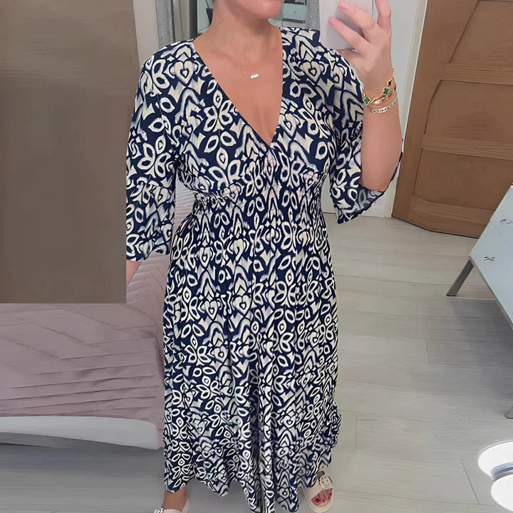 Frieda | Airy summer dress with V-neck