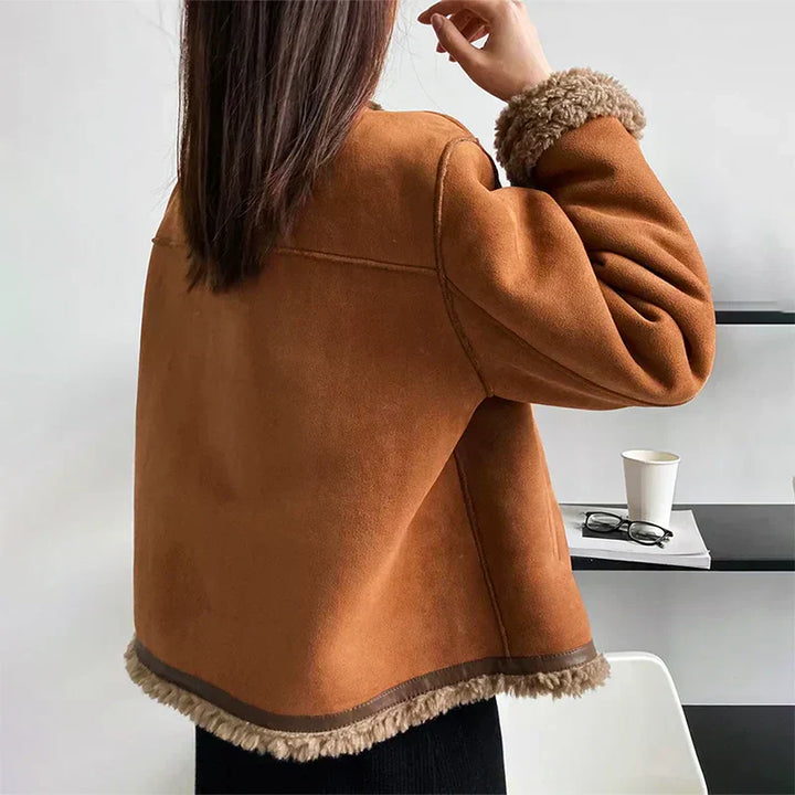 Rosalie™ - Sheepskin Buttoned Jacket