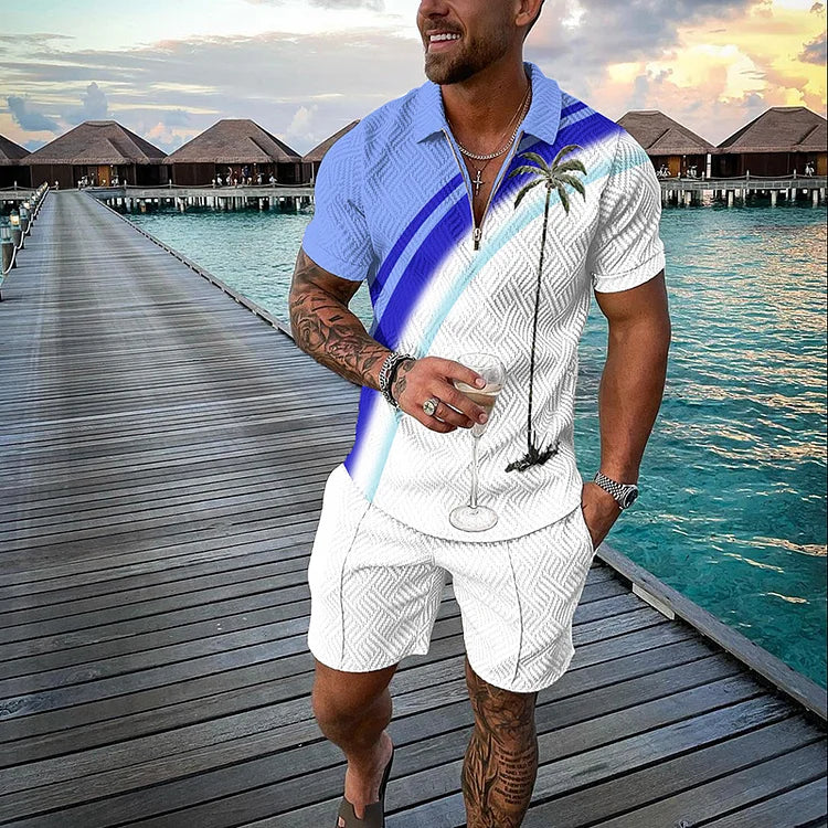MAX | TROPICANA POLO SHIRT & SHORTS SET