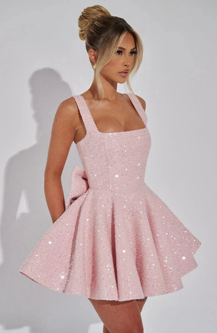 Hazel™ - Chic Mini Blush Dress