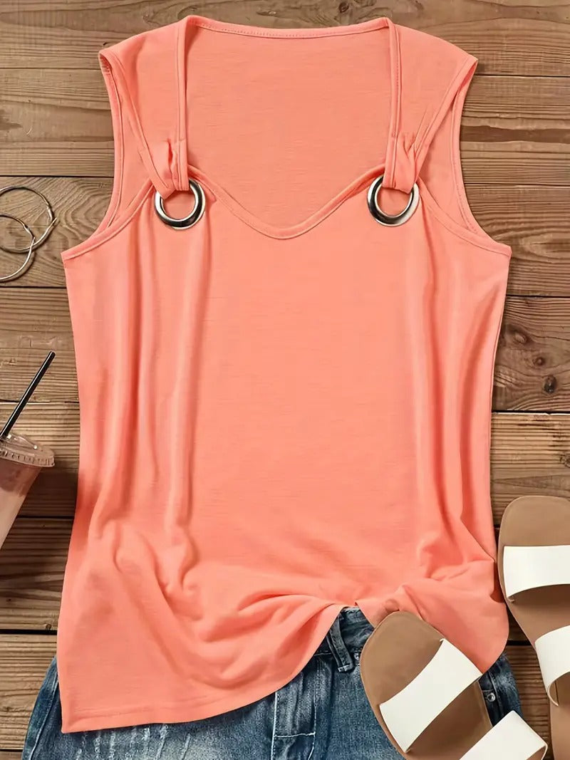Vivid - Chic Sleeveless Summer Top