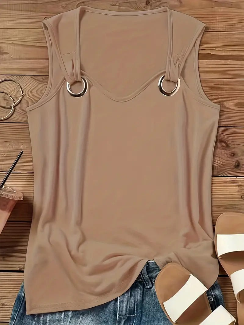 Vivid - Chic Sleeveless Summer Top