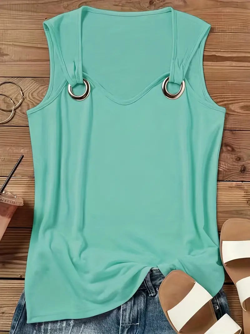 Vivid - Chic Sleeveless Summer Top