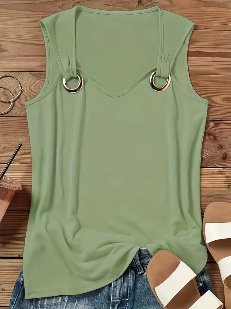 Vivid - Chic Sleeveless Summer Top