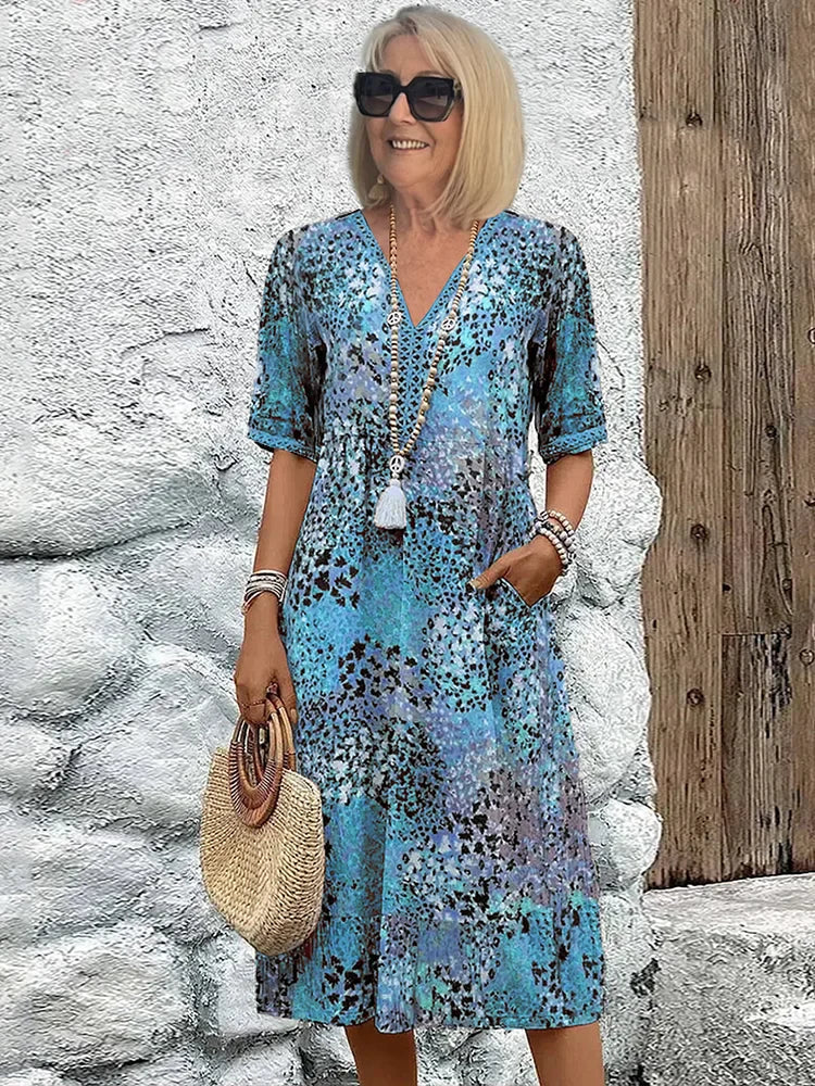 Monica | Elegant Floral Dress