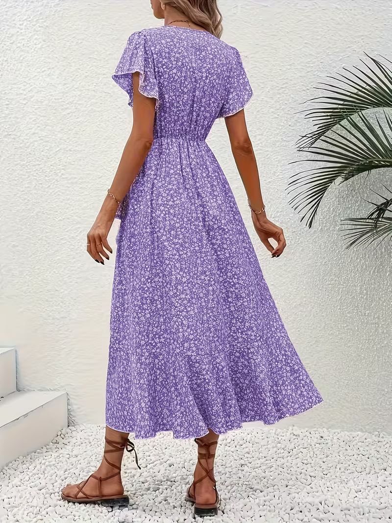 Elara | Flowing, Belly-Skimming Wrap Dress