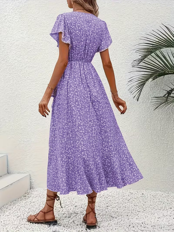 Elara | Flowing, Belly-Skimming Wrap Dress