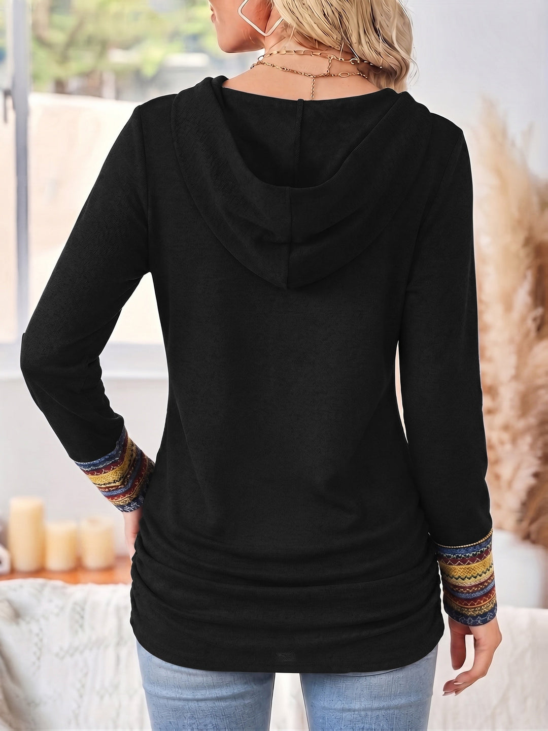 Opal | Women's button-front top with long sleeves