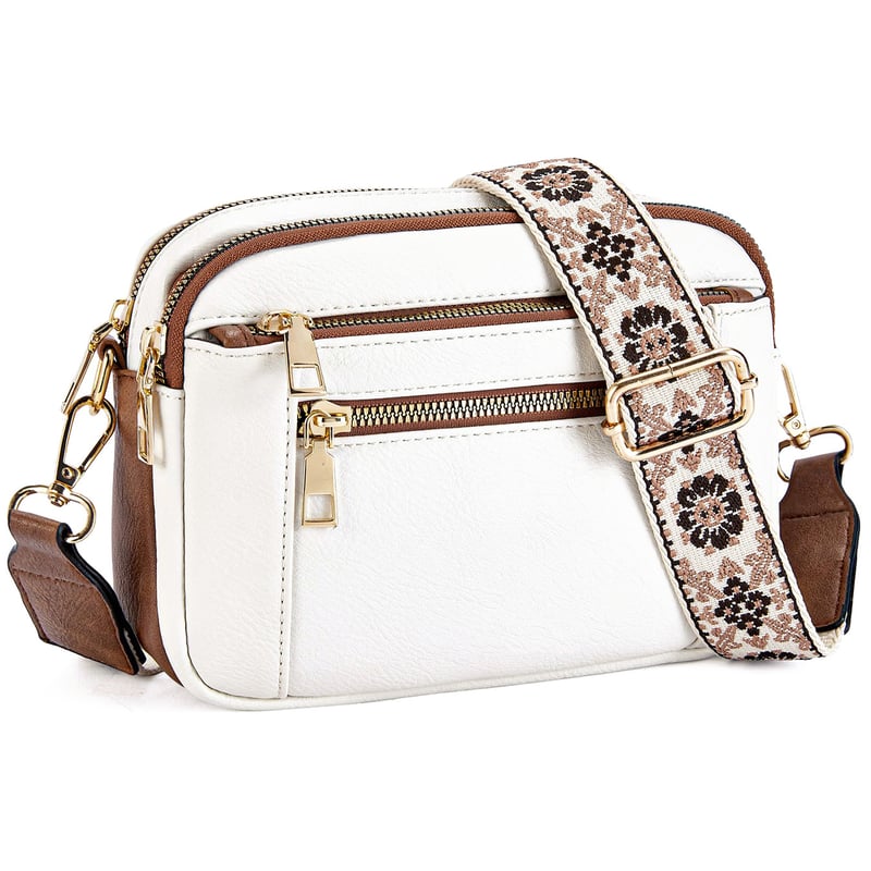 Erikka | Elegant Shoulder Bag with Patterned Adjustable Strap