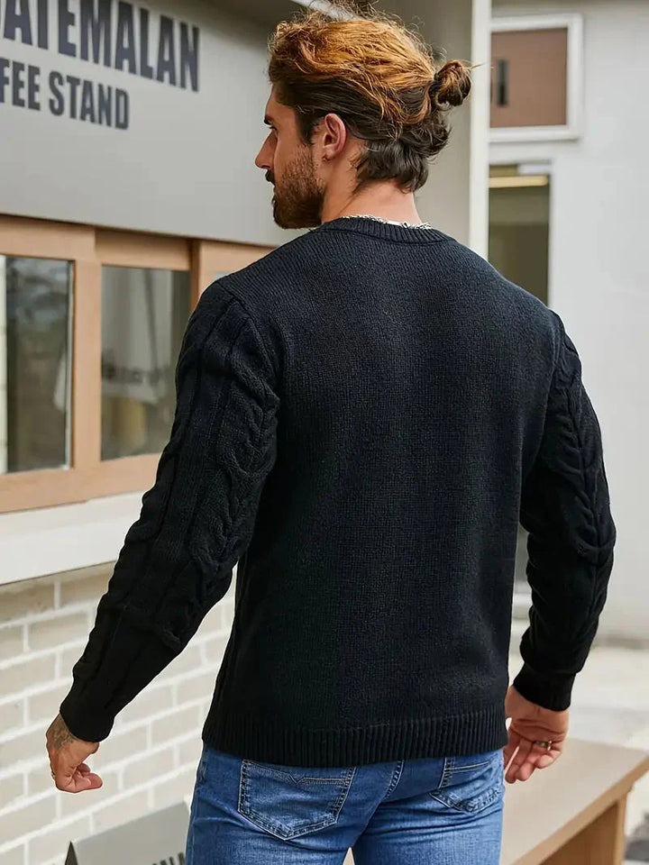 Brit & Boho™️ | Graphica Geo Knitted Jumper