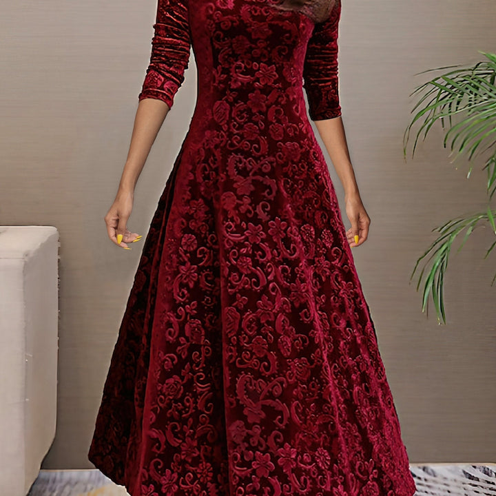 Nancy | Luxurious Velvet Holiday Dress