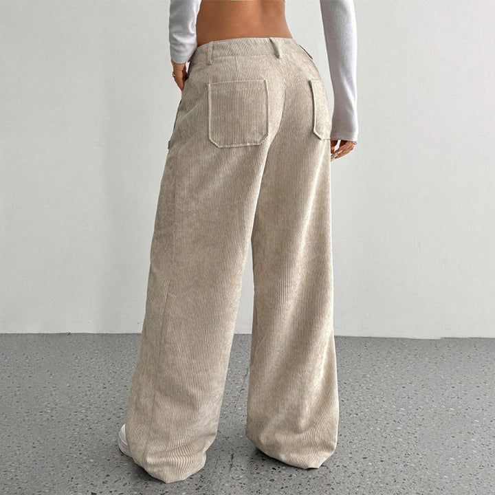 Women's Leisure High-Waisted Trousers – Loose Fit for Ultimate Comfort and Style
