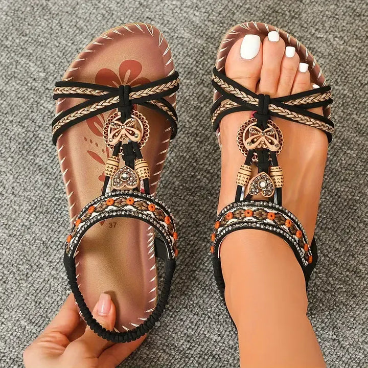 Colella™ - Elegant Orthopedic Floral Sandals