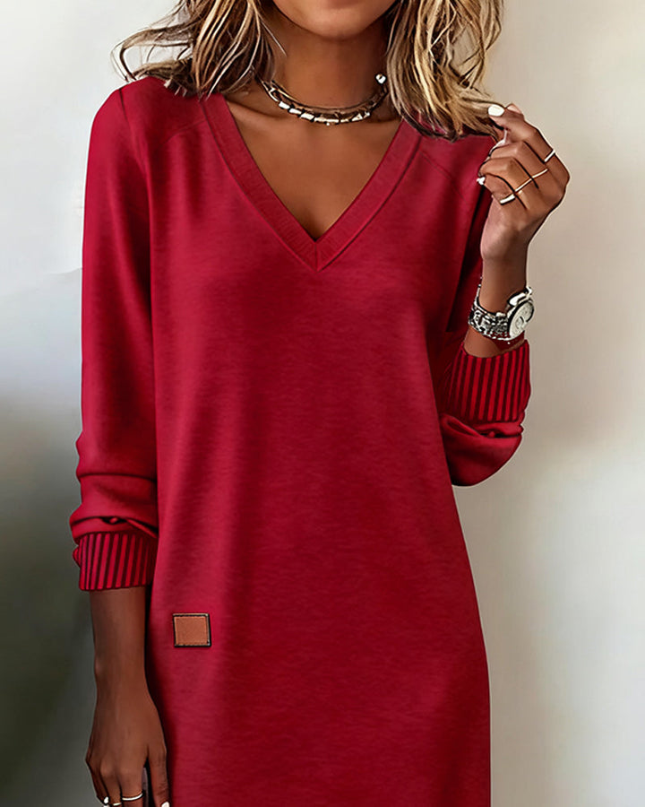 Carmen™ - V-neck Sweater Dress