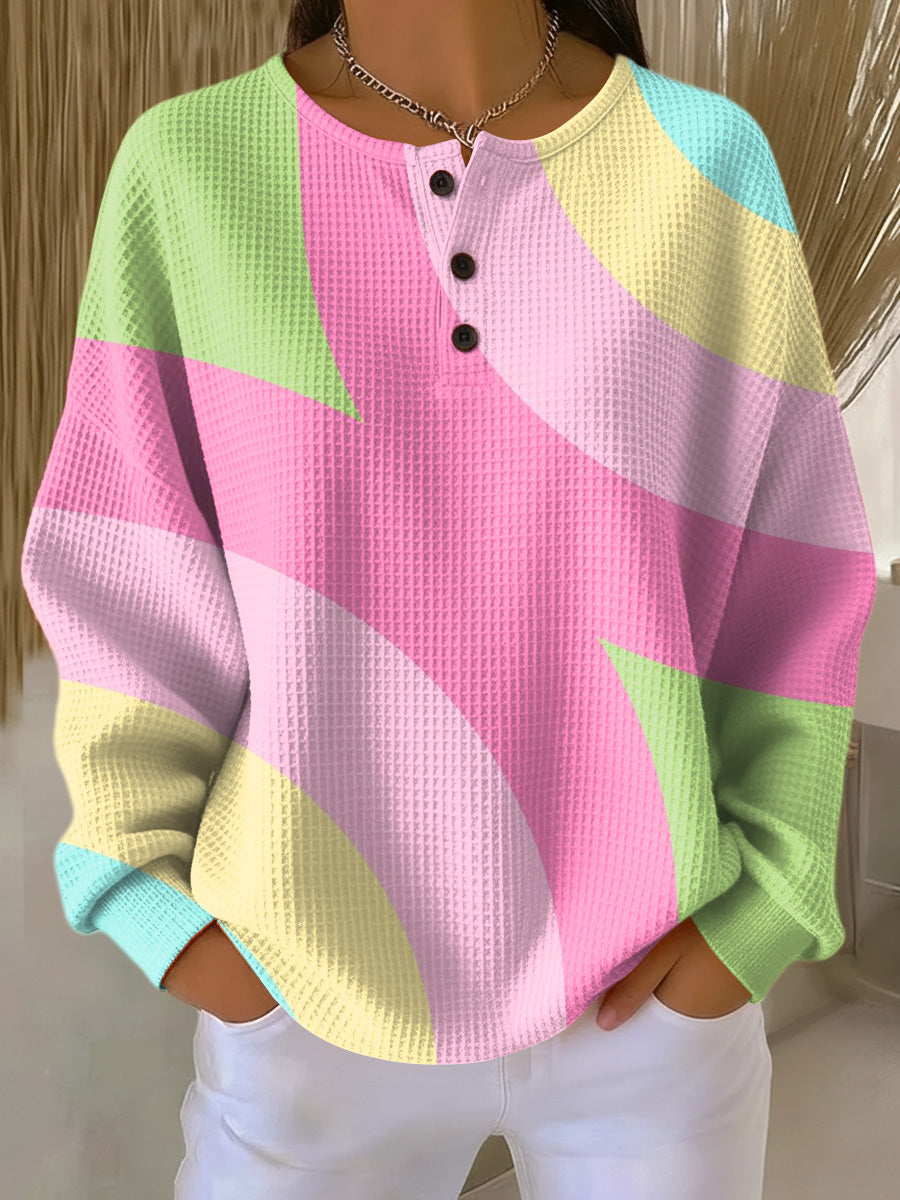 Vera | Jumper with abstract geometric pattern