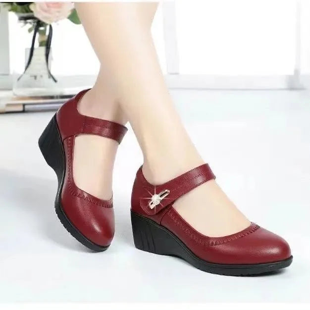 Lydia | Damen Wedge Mary Jane Schuhe