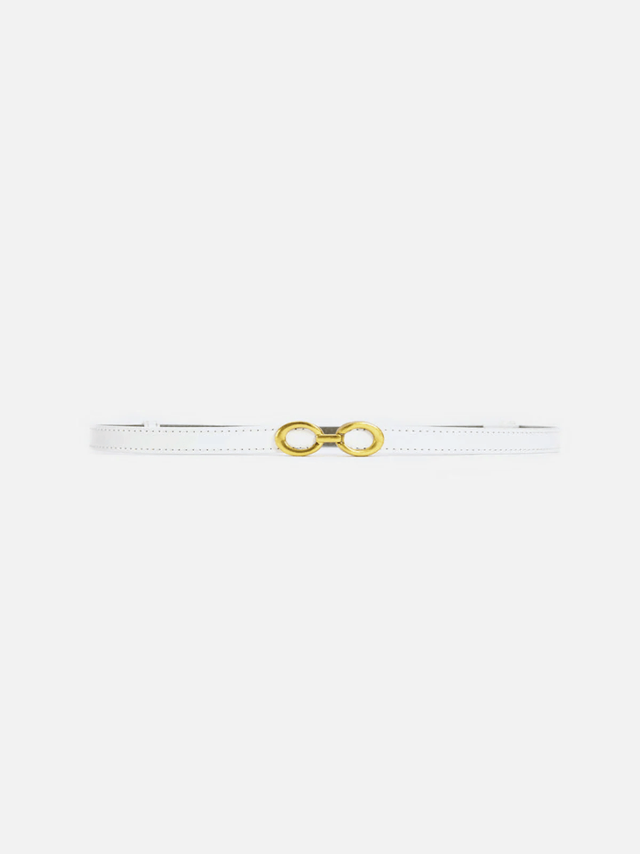 Damen schmaler Gürtel mit Ringverschluss