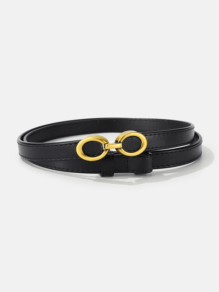 Damen schmaler Gürtel mit Ringverschluss