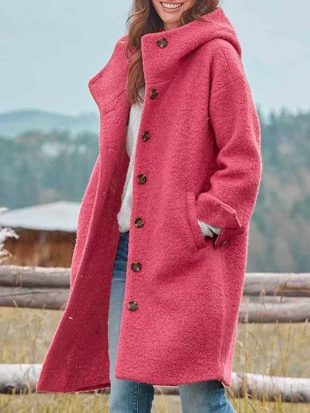 Melina - Women's Long Sleeve Casual Fleece Plush Jacket