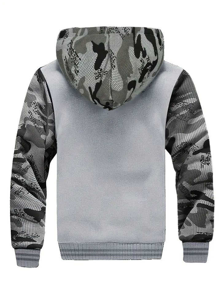 Noah - Warm Men's Fleece Jacket With Hood