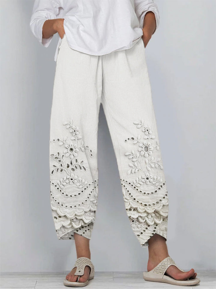 Noelya™ - Printed Lace Trousers