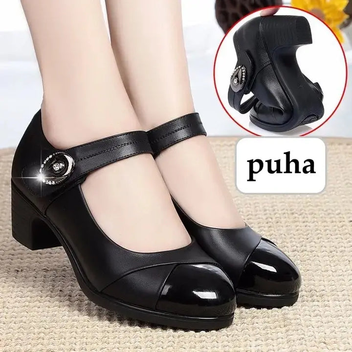 Millie™ - Women's Round Toe Leather Shoes