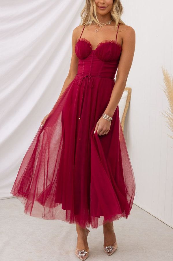 Contemporary Princess Maxi Dress with Straps for Parties