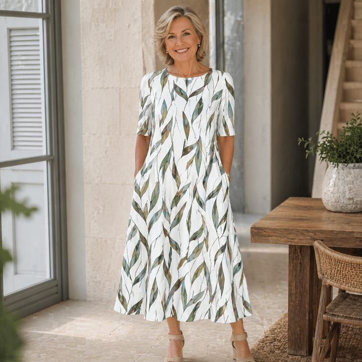 Sarah | Casual Floral Midi Dress