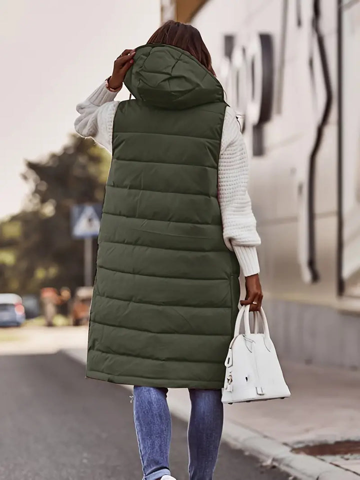 Marzia - Coat With Hood And Buttons On The Front