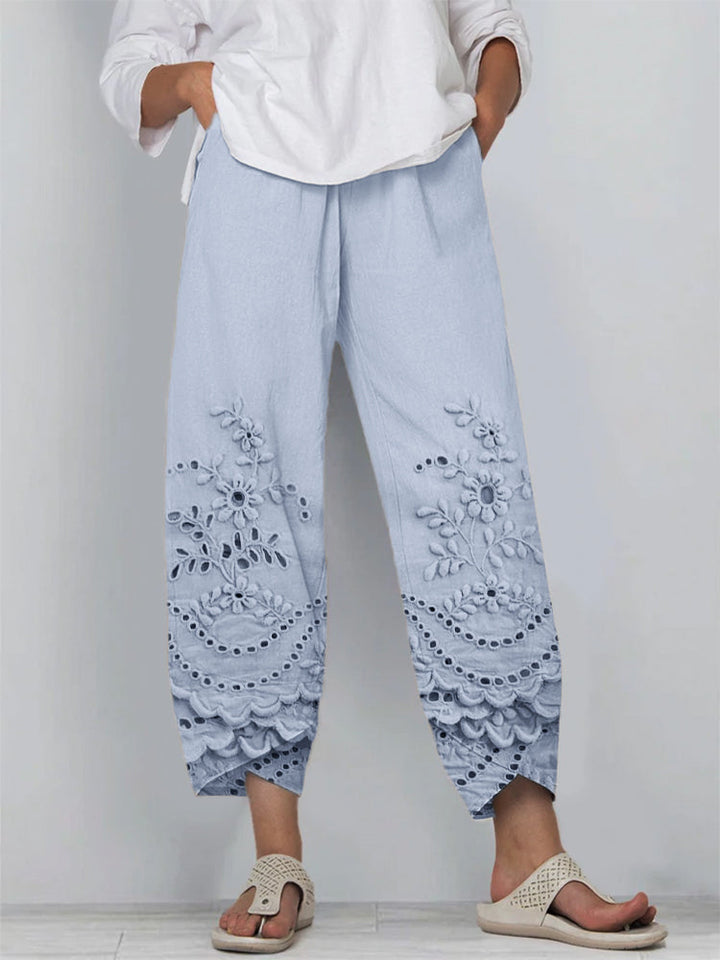Noelya™ - Printed Lace Trousers