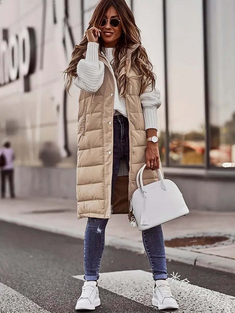 Marzia - Coat With Hood And Buttons On The Front