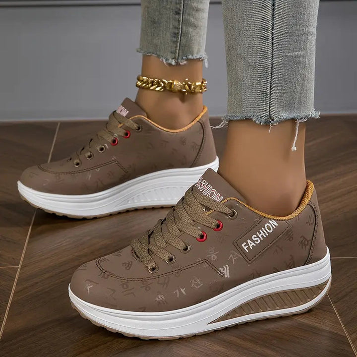 Breathable Platform Sneakers for Women's Fashion